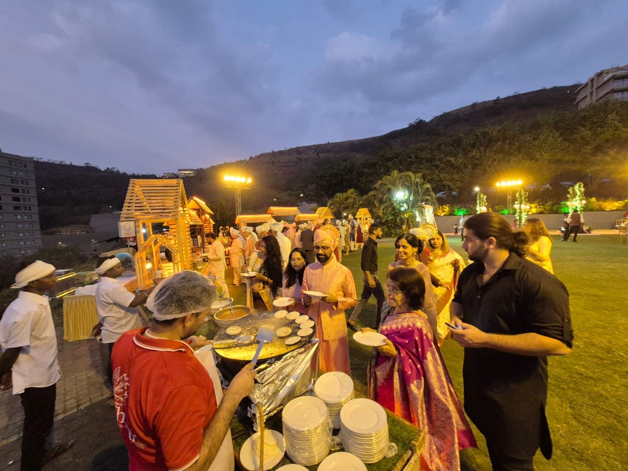 Wedding cake cutting